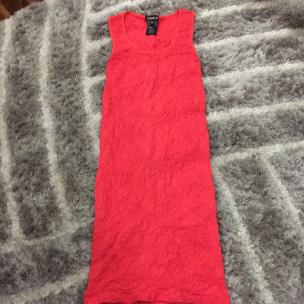 Bebe rose bodycon midi dress